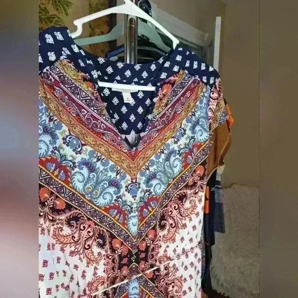 CB established 1962 Multicolor Paisley Long Dress Size M - Picture 5 of 9